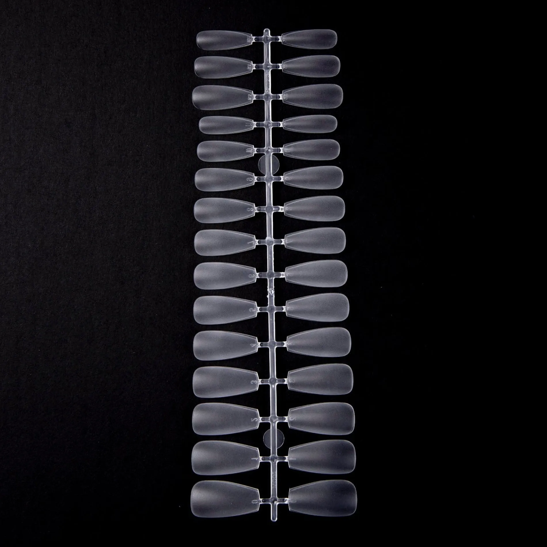 300pcs Full Cover Nail Tips for Extension in 15 Sizes - Medium Coffin