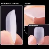 300pcs Full Cover Nail Tips for Extension in 15 Sizes - Short Squoval