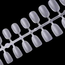 300pcs Full Cover Nail Tips for Extension in 15 Sizes - Short Round