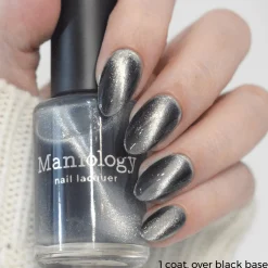 Pearl & Anchor (P184) - Cateye Magnetic Silver Nail Polish