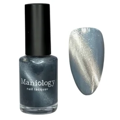 Pearl & Anchor (P184) - Cateye Magnetic Silver Nail Polish