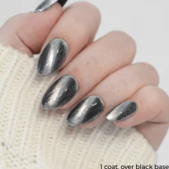Pearl & Anchor (P184) - Cateye Magnetic Silver Nail Polish