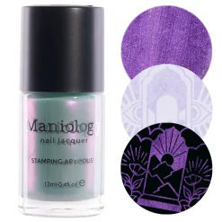 Pearl Prism (B535) - Pearlescent Baby Blue Stamping Polish