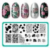 Peony Petals (M665) - Nail Stamping Plate