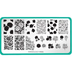 Peony Petals (M665) - Nail Stamping Plate