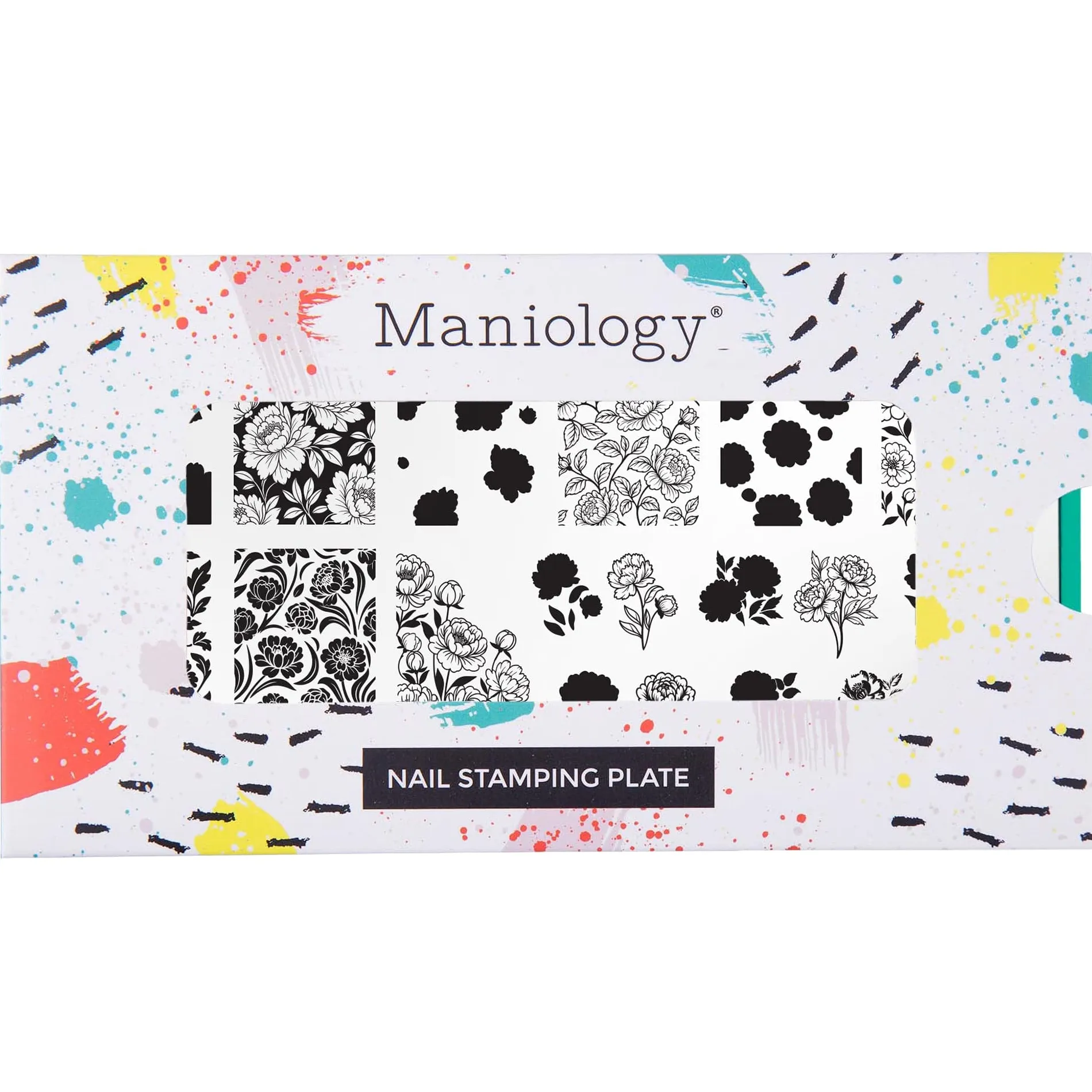 Peony Petals (M665) - Nail Stamping Plate