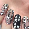 Perfect Trio - Bam! White + Straight Up Black Stamping Polish + Smudge Free Top Coat 3pc Bundle
