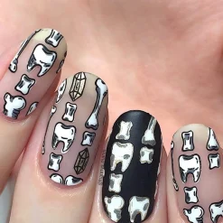 Perfect Trio - Bam! White + Straight Up Black Stamping Polish + Smudge Free Top Coat 3pc Bundle