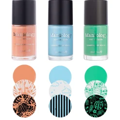 Perfect Trio: 3 Piece Cotton Candy Stamping Polish Collection