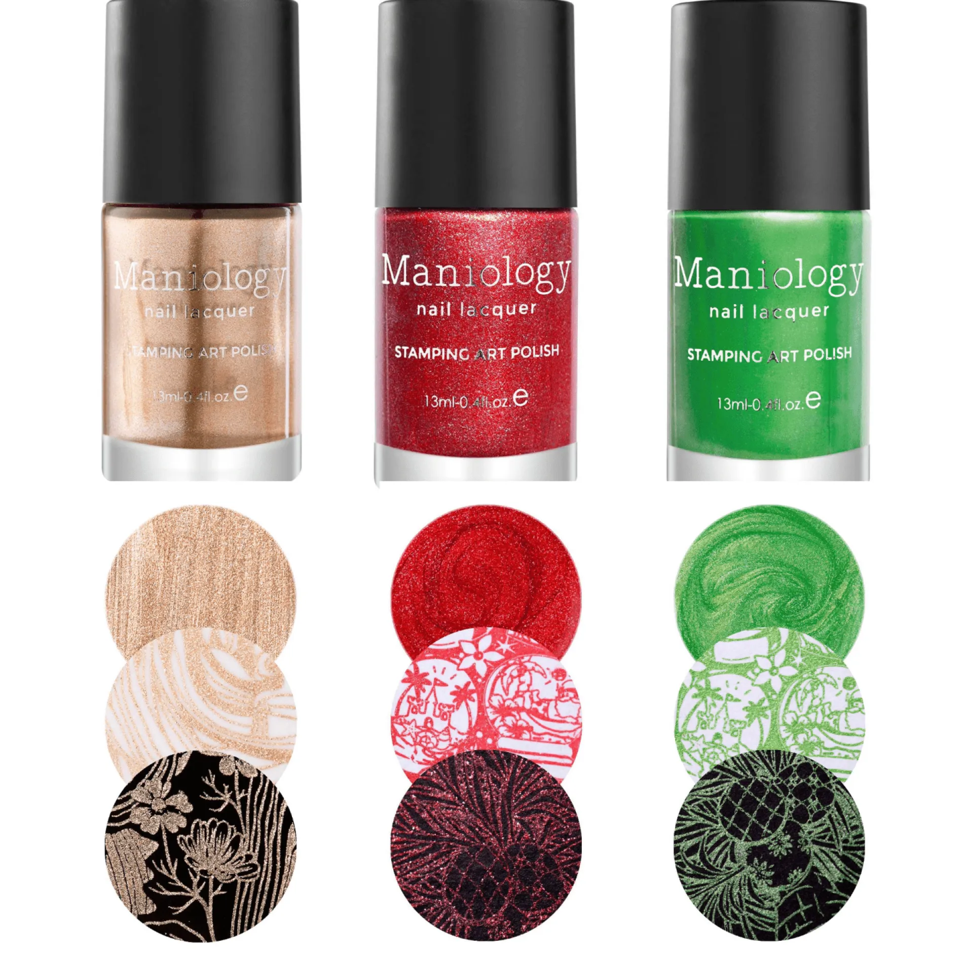 Perfect Trio: 3-Piece Fireplace Nail Stamping Polish Set