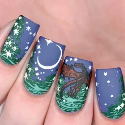 Perfect Trio: 3-Piece Frozen Lake Nail Stamping Polish Set