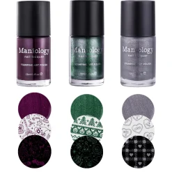 Perfect Trio: 3 Piece Starlit Jewel Stamping Polish Collection