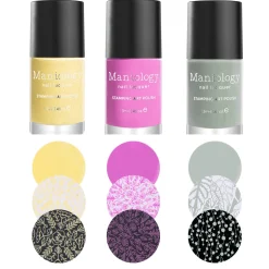 Perfect Trio: 3-Piece Sunny Meadow Nail Stamping Polish Set