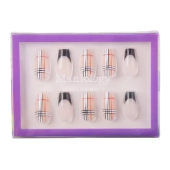 Plaid Perfect Press On Nails - Short Coffin