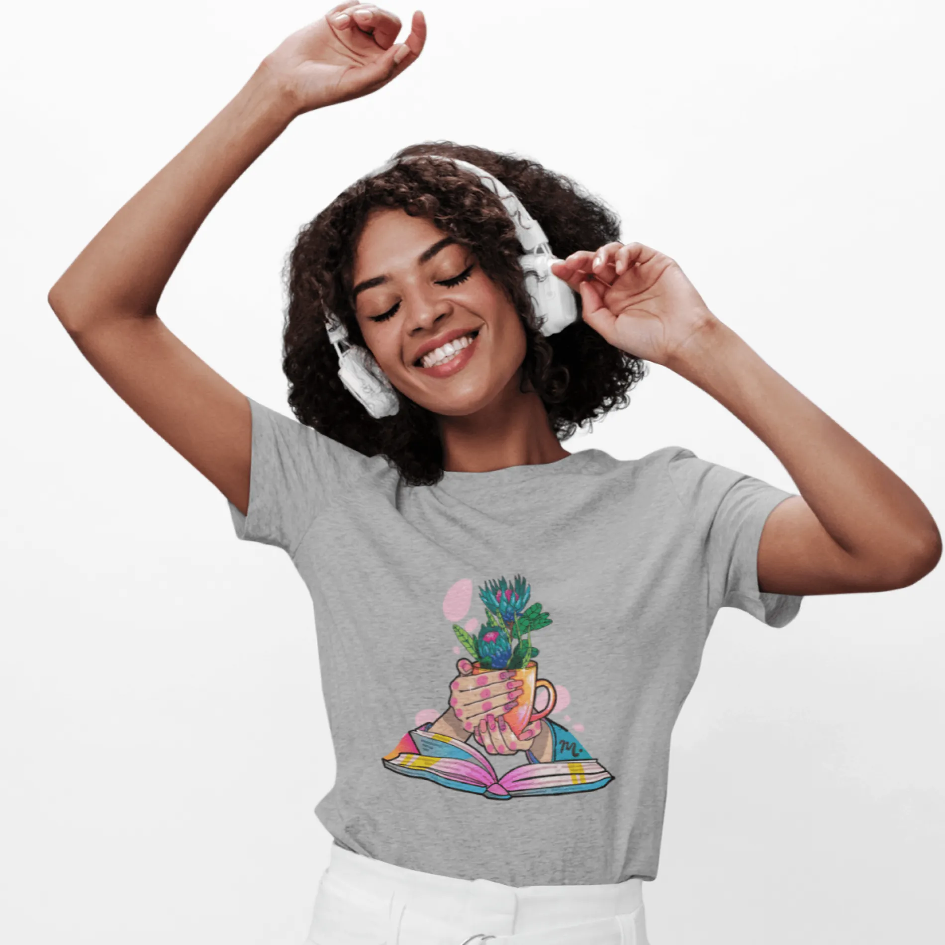 Plants, Books and Nails - Short Sleeve T-shirt