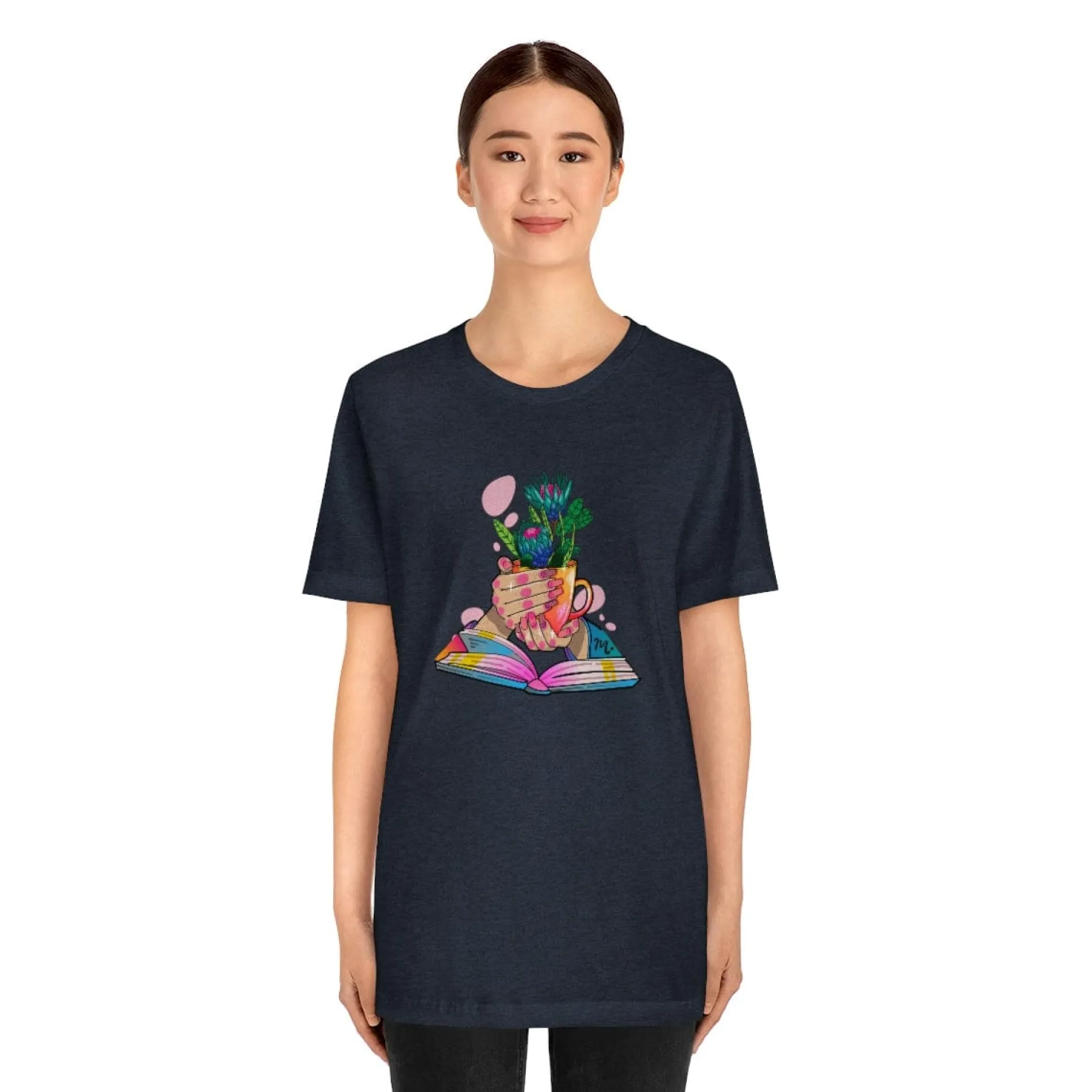 Plants, Books and Nails - Short Sleeve T-shirt