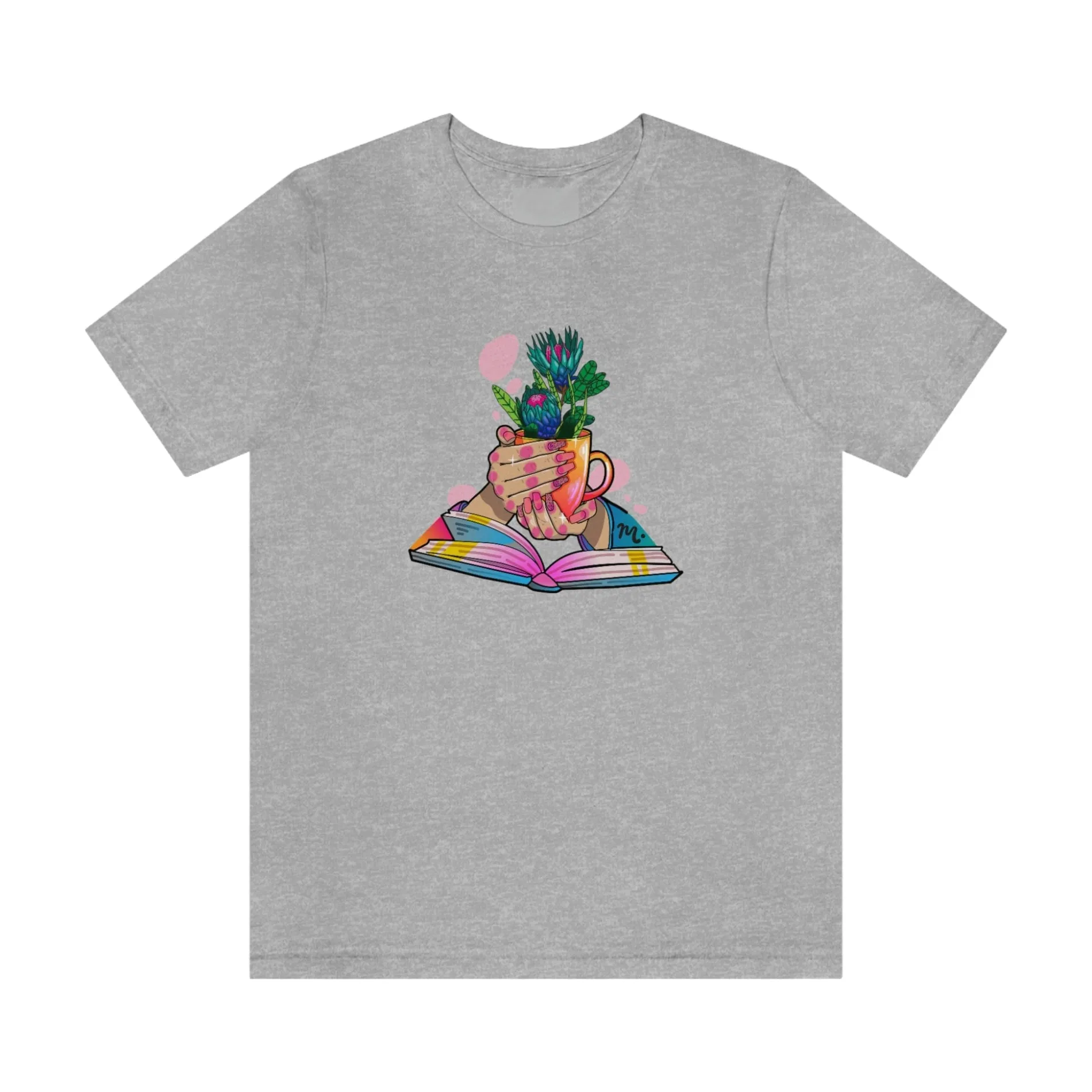 Plants, Books and Nails - Short Sleeve T-shirt