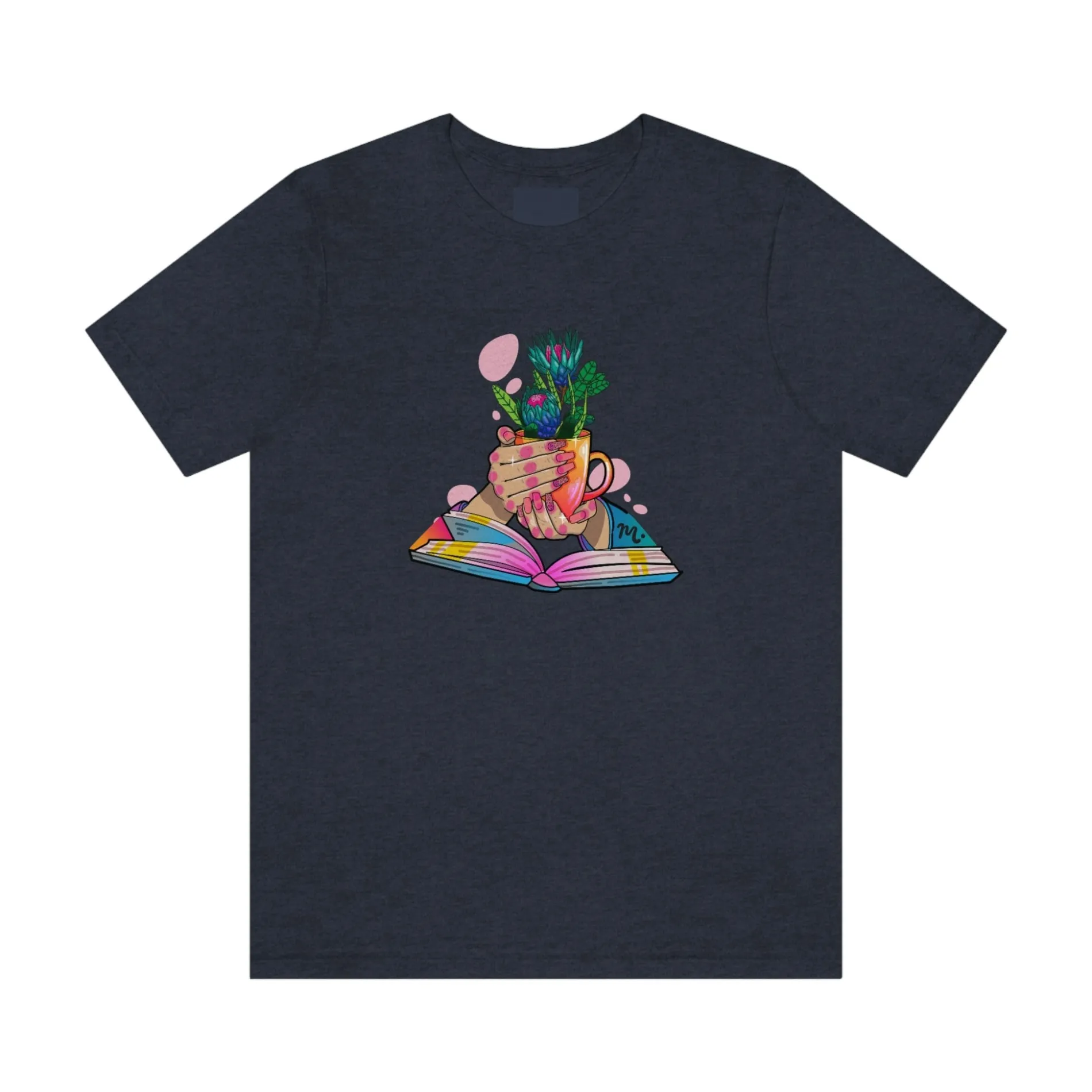 Plants, Books and Nails - Short Sleeve T-shirt