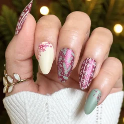 Poinsettia (B568) - Crimson Metallic Stamping Polish