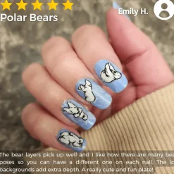 Polar Bears (M537) - Nail Stamping Plate
