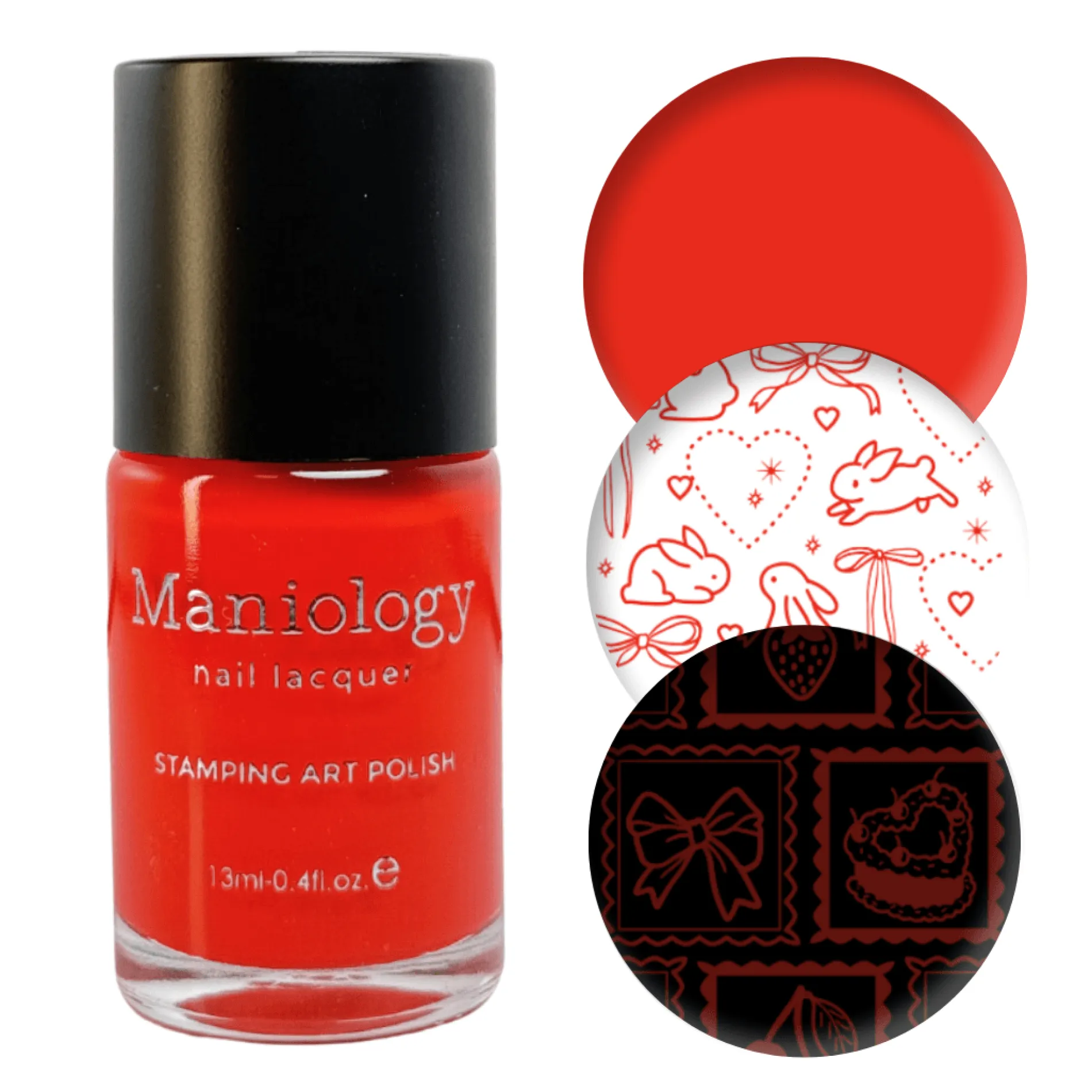 Pout (B539) - Bright Orange Red Stamping Polish