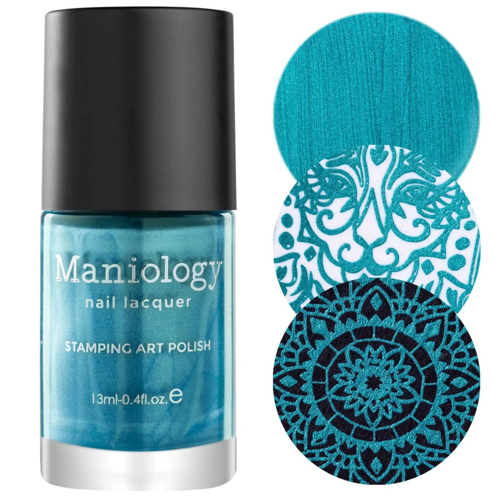 Prana (B397) - Metallic Teal Stamping Polish