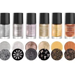 Precious Metals: 6-Piece Metallic Stamping Polish Set