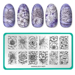 Pretty Petals (M571) - Nail Stamping Plate