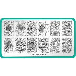 Pretty Petals (M571) - Nail Stamping Plate