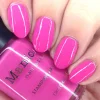 Pumps (B463) - Cream Bold Pink Stamping Polish