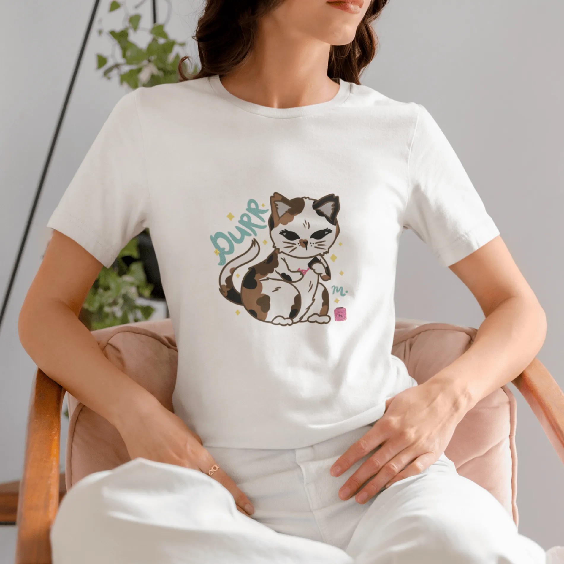 PURR Cat & Nails - Short Sleeve T-shirt