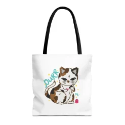 PURR Cat & Nails Tote Bag