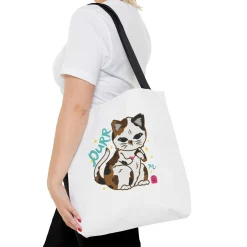 PURR Cat & Nails Tote Bag
