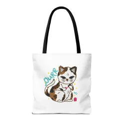 PURR Cat & Nails Tote Bag