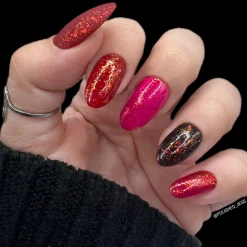 Queen of Hearts (P146) - Red Sheer Nail Polish