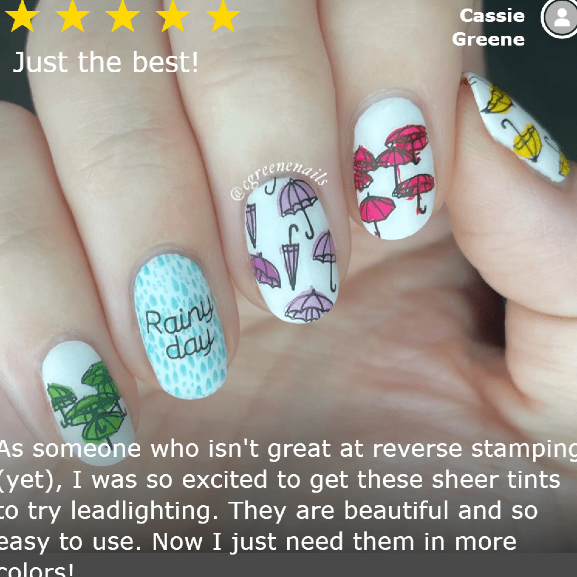 Rainbow Splash: 6-Piece Sheer Tint Stamping Polish Set