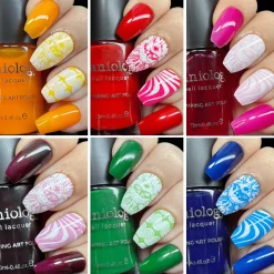 Rainbow Splash: 6-Piece Sheer Tint Stamping Polish Set