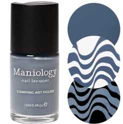 Raindrop (B510) - Cream Blue Stamping Polish