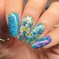 Rainforest Blooms (M612) - Nail Stamping Plate