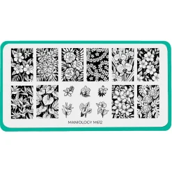 Rainforest Blooms (M612) - Nail Stamping Plate