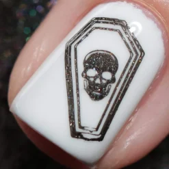 Raven (B402) - Black Sand Stamping Polish