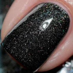 Raven (B402) - Black Sand Stamping Polish