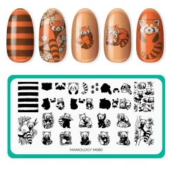 Red Panda (M680) - Nail Stamping Plate