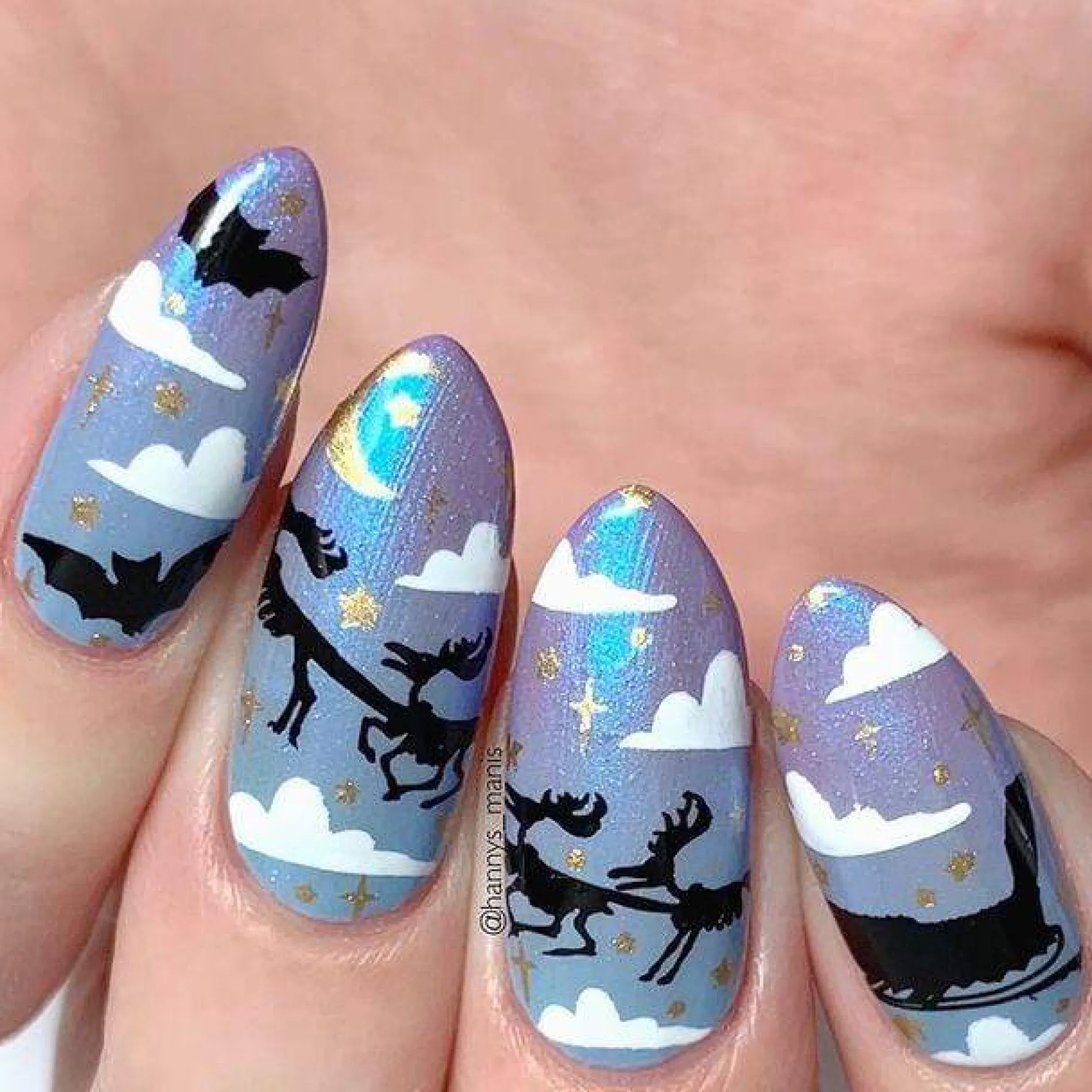 Retrograde (B363) - Duochrome Light Blue Sheer Stamping Polish