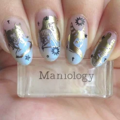 Retrograde (B363) - Duochrome Light Blue Sheer Stamping Polish