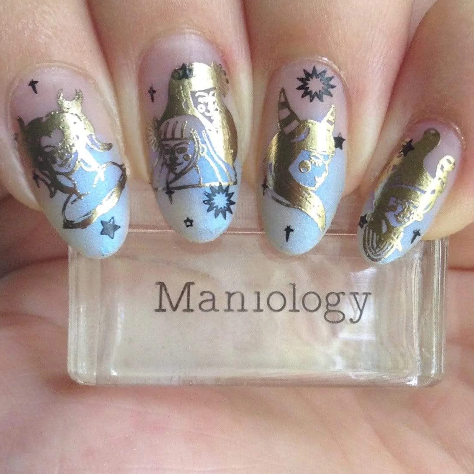 Retrograde (B363) - Duochrome Light Blue Sheer Stamping Polish