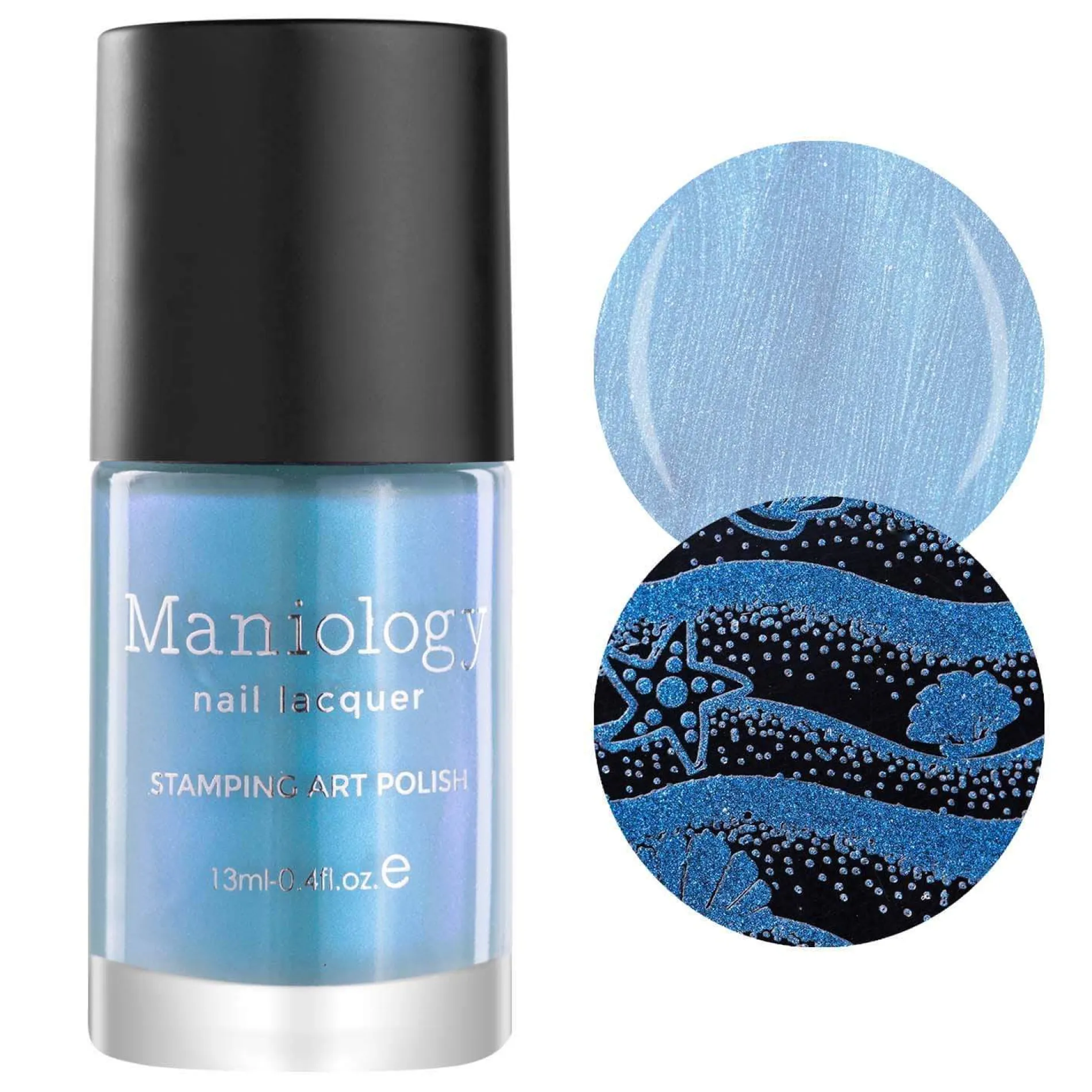 Retrograde (B363) - Duochrome Light Blue Sheer Stamping Polish