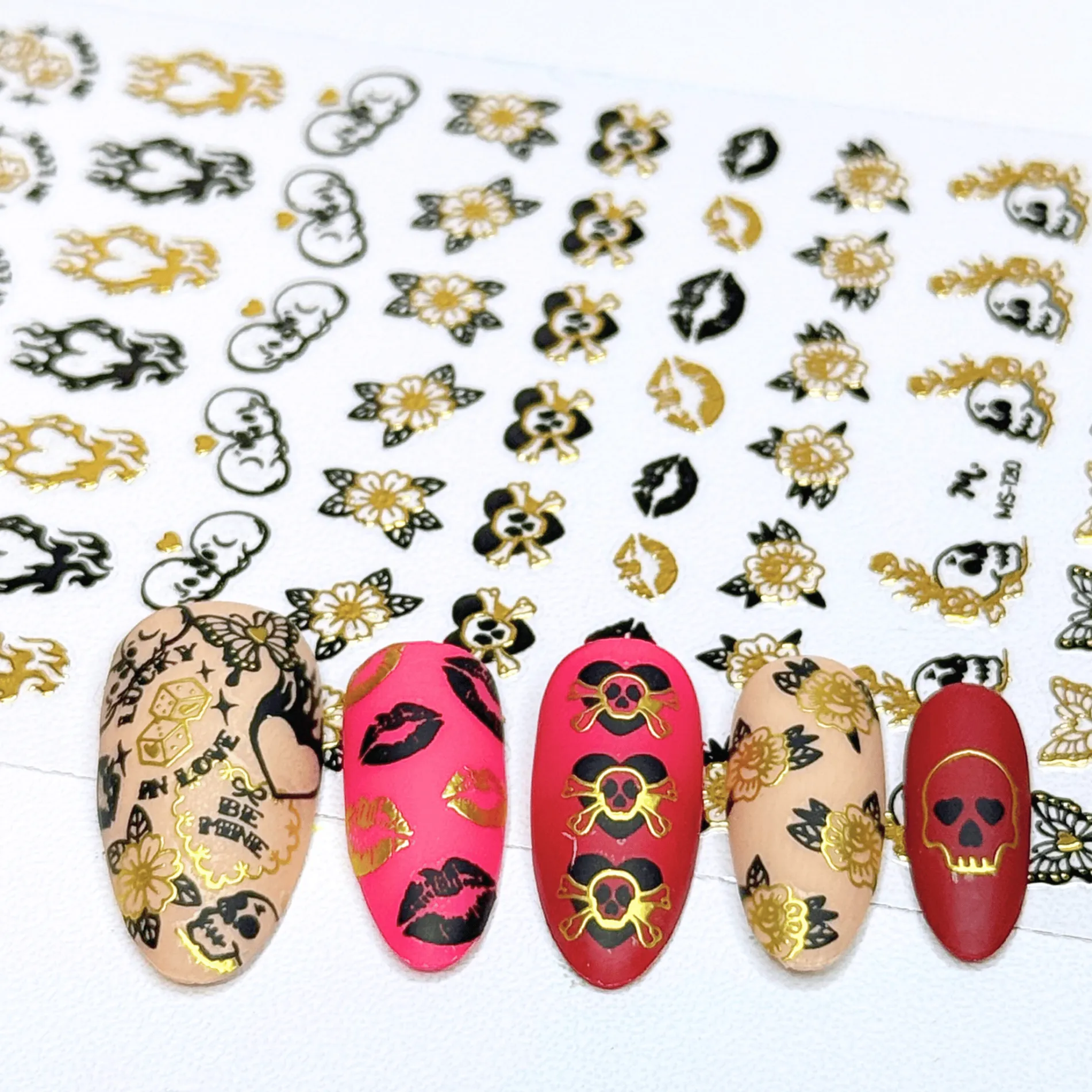 Rockabilly (MS-120) - Nail Art Sticker
