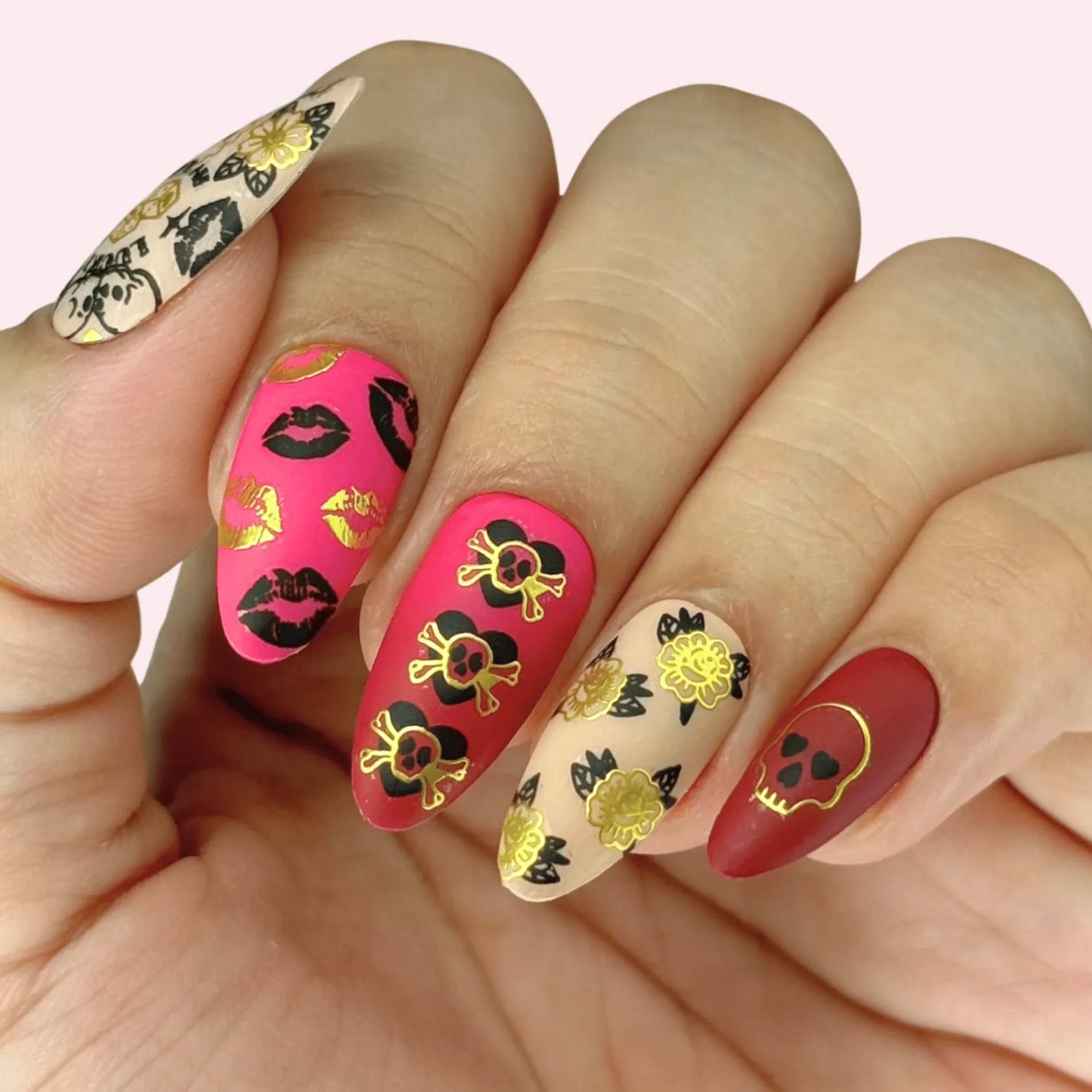 Rockabilly (MS-120) - Nail Art Sticker