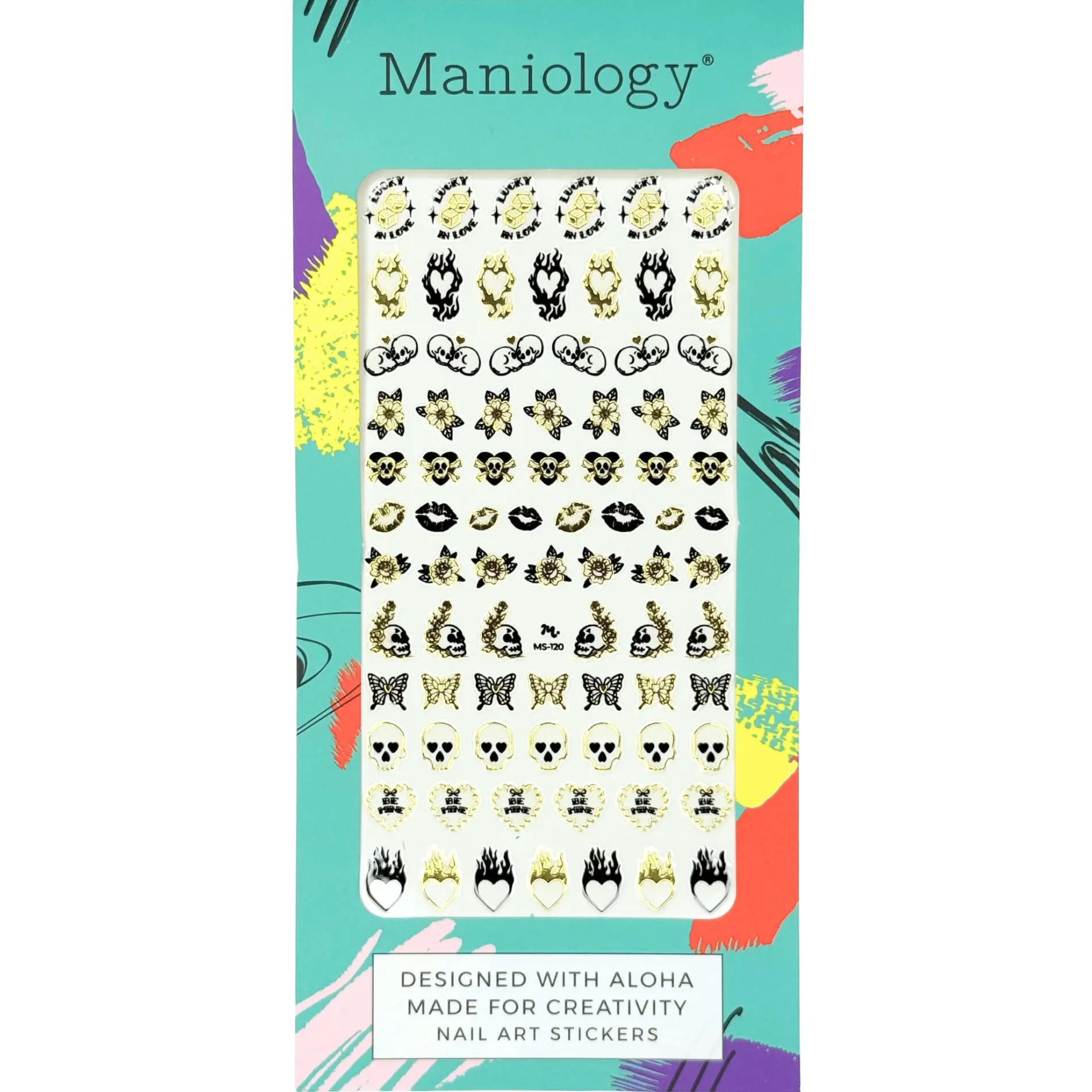 Rockabilly (MS-120) - Nail Art Sticker